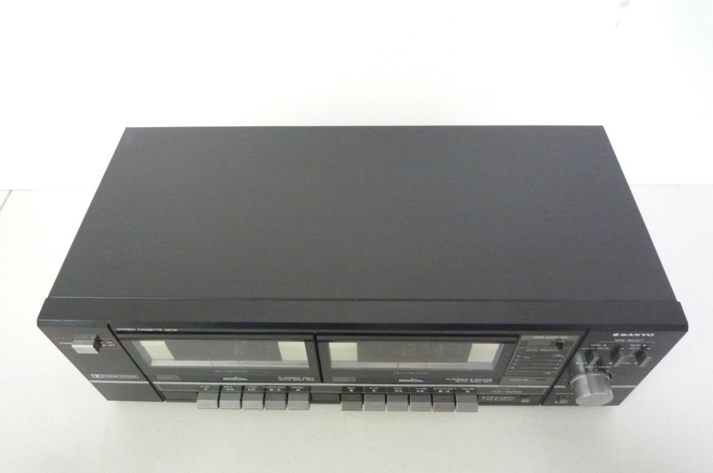 Vintage Sanyo RD W660 Double Stereo Cassette Deck
