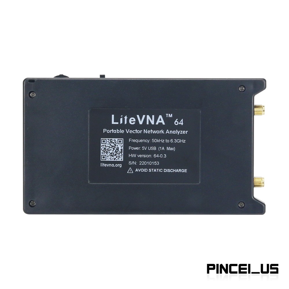 LiteVNA-64 50KHz-6.3GHz Vector Network Analyzer Antenna Analyzer 4" Display Pe6