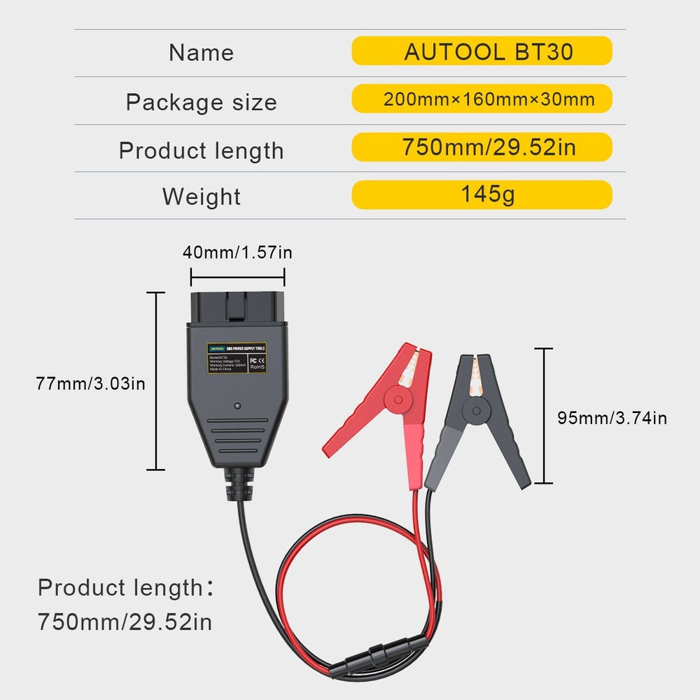 OBD2 Car Memory Saver Protection Connector Car Battery Computer ECU Protector US