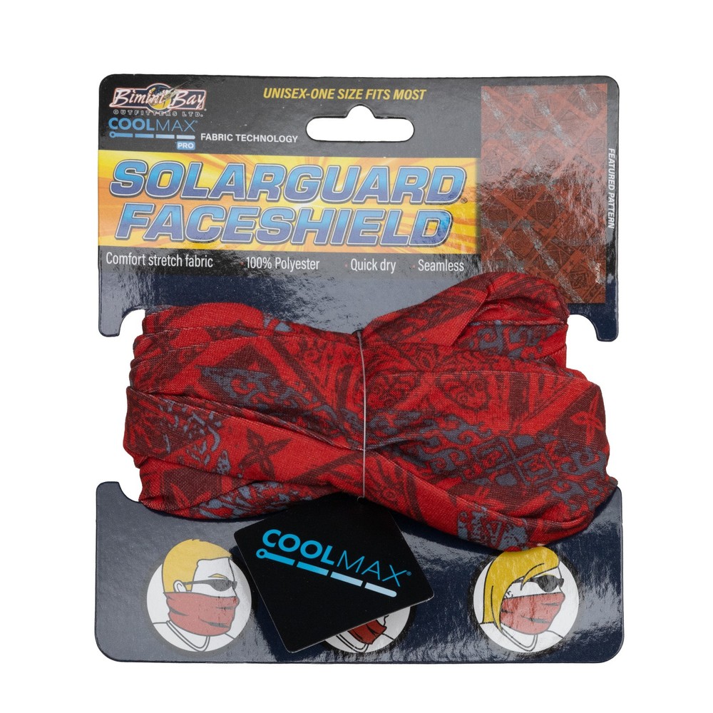 Bimini Bay Solarguard Faceshield Coolmax UPF Sun Protection VIBE Pattern