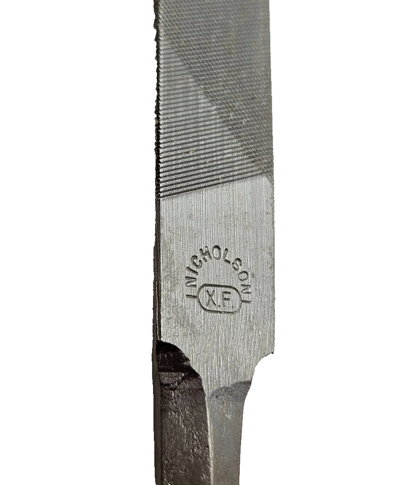 8" Triangular File Nicholson 3-Square 41530 #2 Double Cut Medium Swiss Pattern