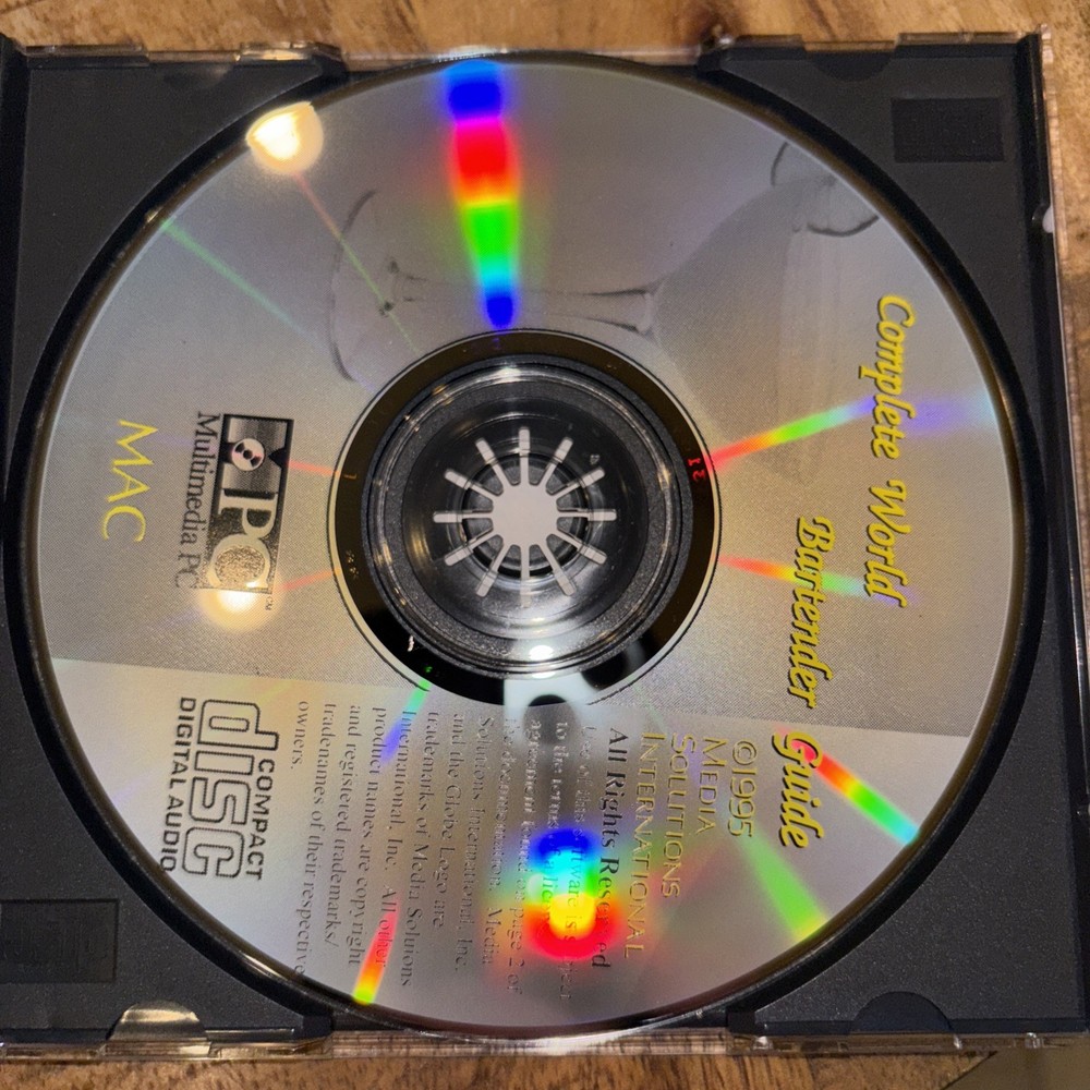 Complete World Bartender Guide (PC/MAC) 2,400 Recipes CD-ROM