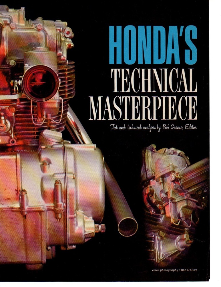 1966 HONDA 450 ENGINE ~ ORIGINAL 12-PAGE ARTICLE / AD