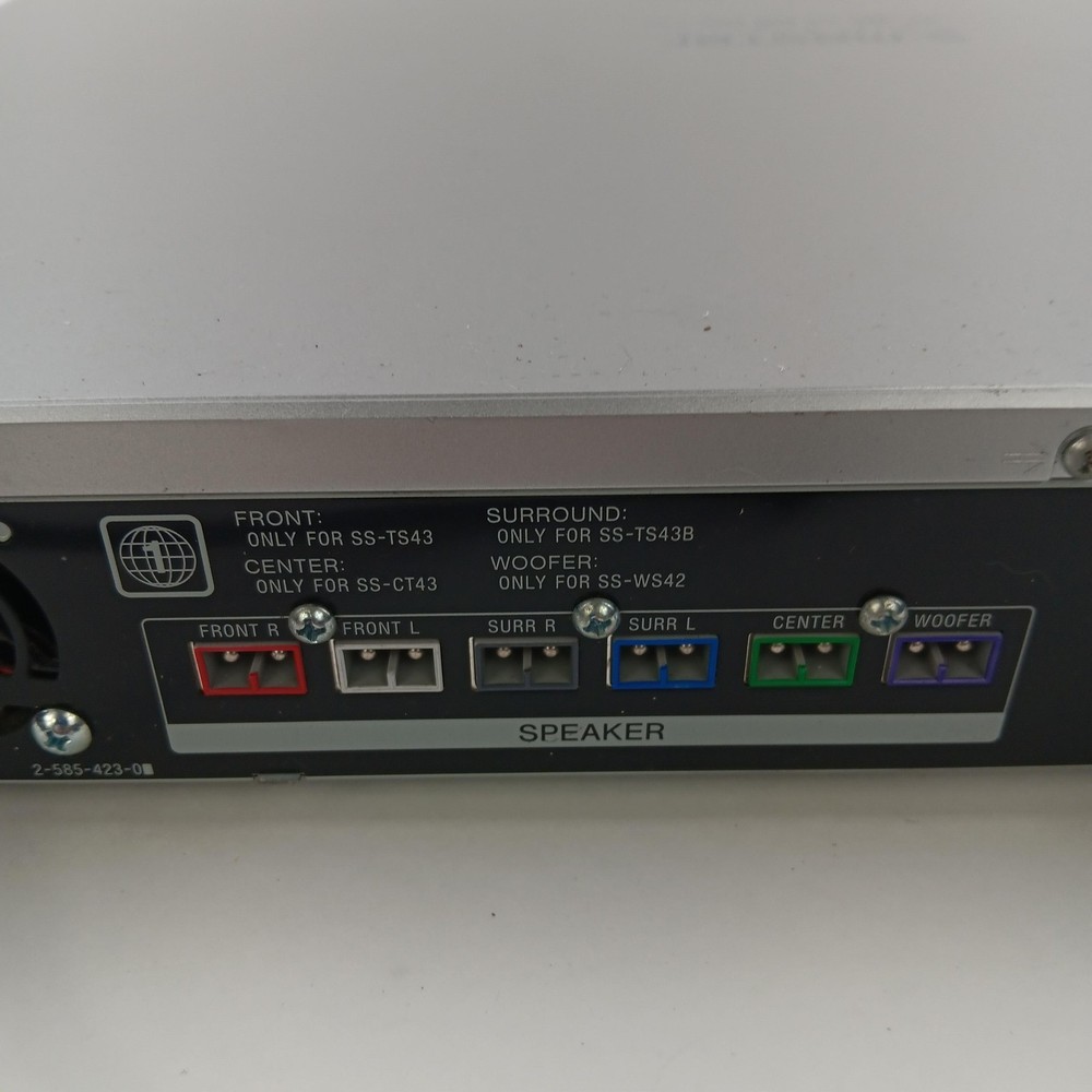 Sony HCD-FX10 S-Master Super Audio CD DVD Receiver Disc AV System Silver