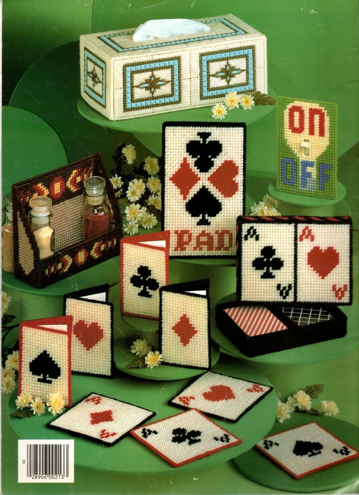 Leisure Arts 213 CREATIVE PROJECTS FOR Plastic Canvas Pattern Leaflet