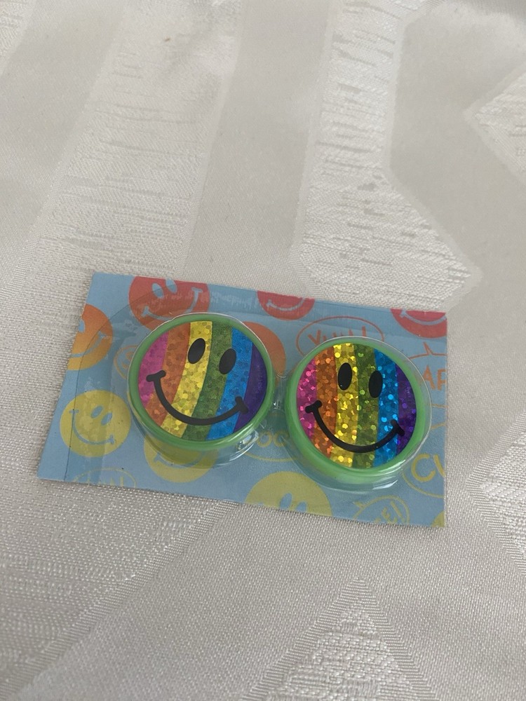 Vintage Lisa Frank Plastic Earrings