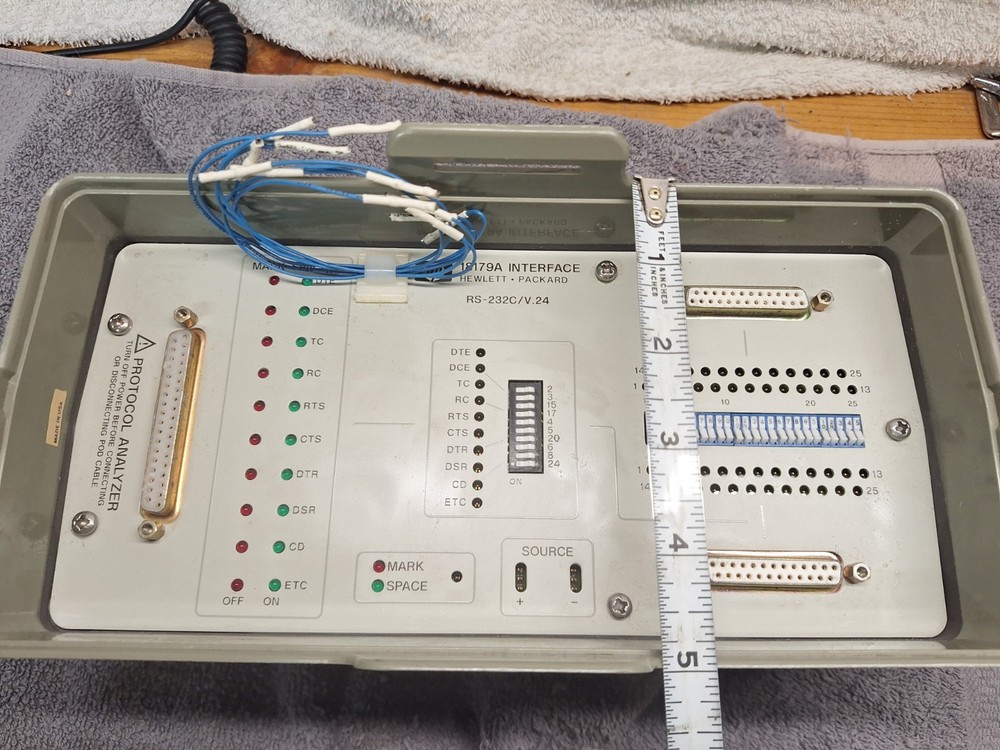 Vintage HP Hewlett Packard 18179A Interface Cover RS-232C/V.24 Protocol Analyzer