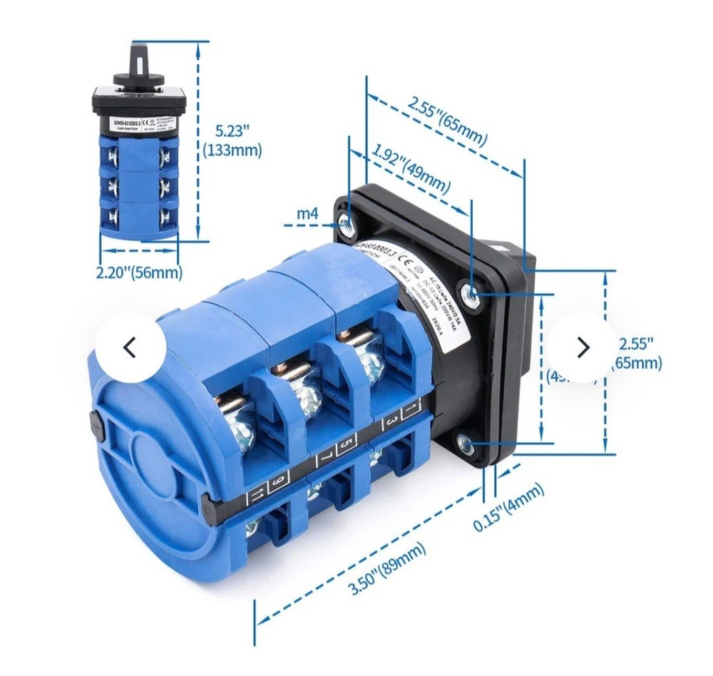 Baomain Rotary Changeover Switch 63A 660V