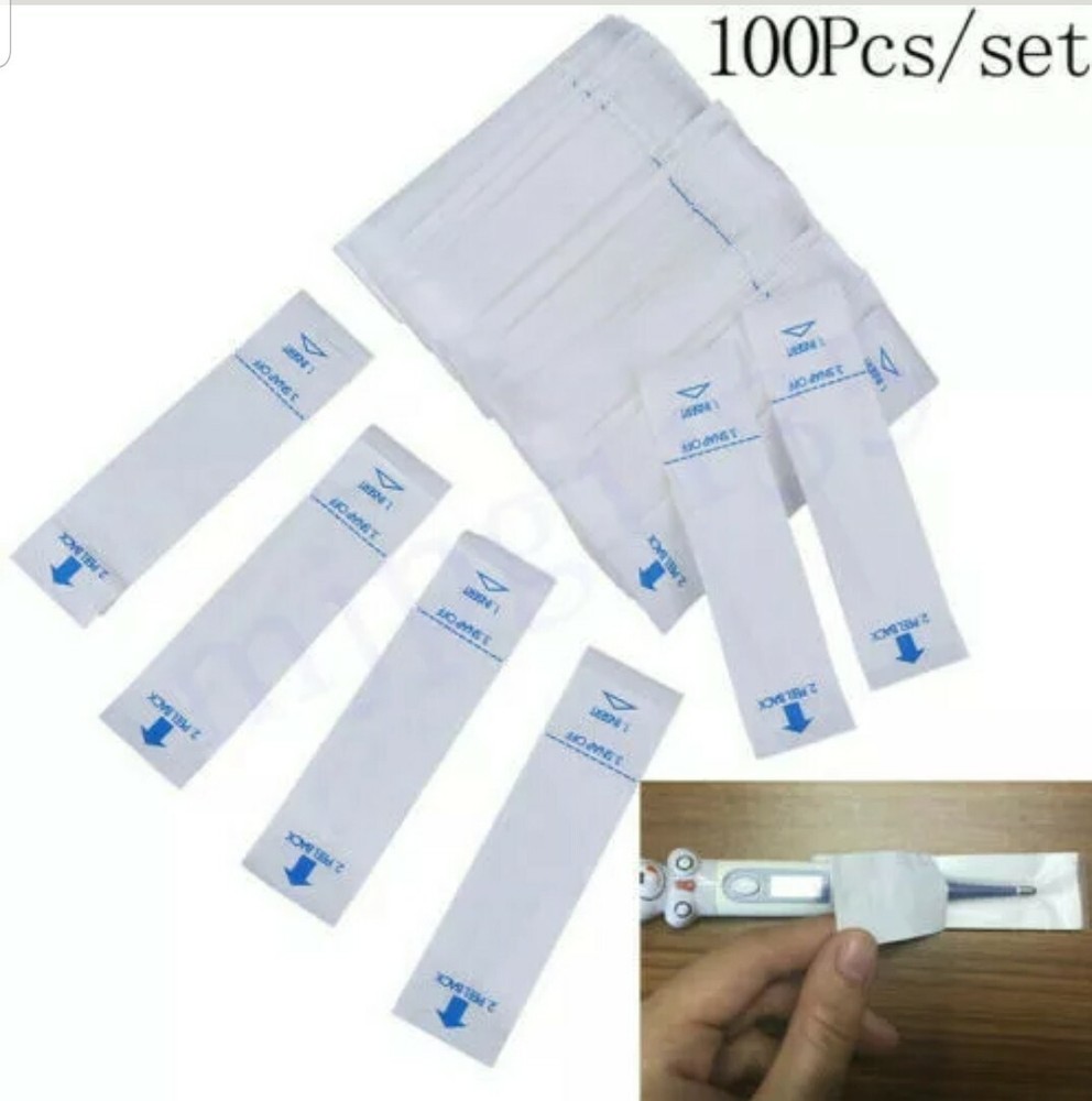 100x Digital Thermometer Probe Covers Protector Electronic Cover