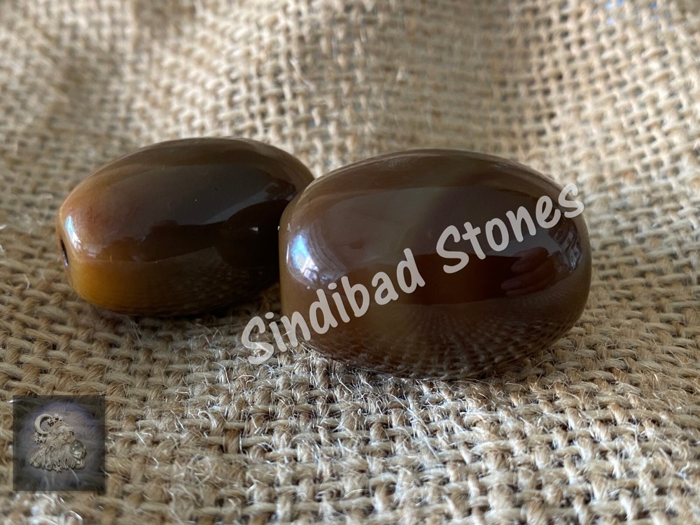 Sulaimani Agate Yemeni Original - 2 antiques - عقيق سليماني يمني أصلي - 2 انتيكة