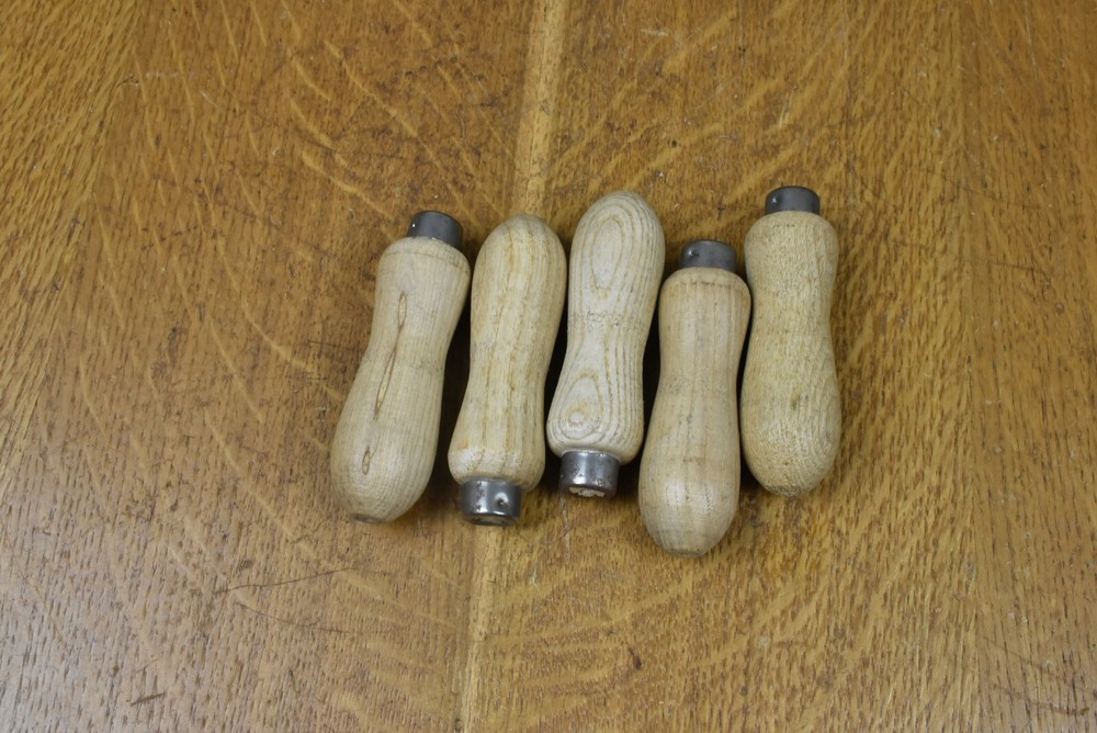 Five Old Stock 3"  File/Tool Handles