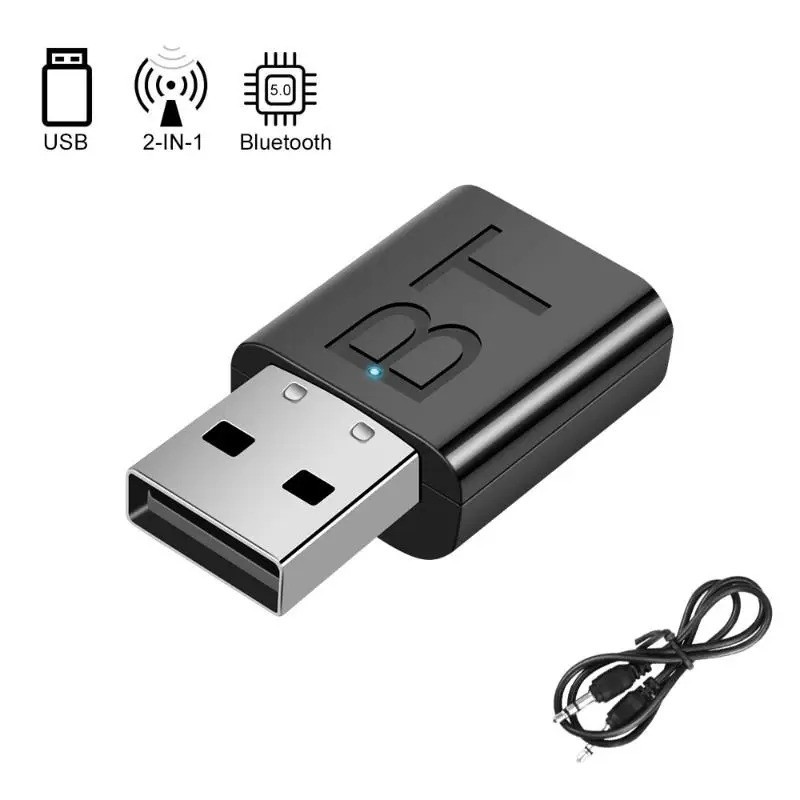 Mini Bluetooth 5.0 Audio Adapter Receiver Wireless Bluetooth Transmitter 3.5mm
