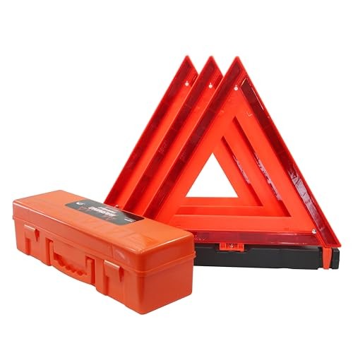 3 Pack Foldable Warning Reflective Triangles with Carrying WT-3PK - Sand FILLED