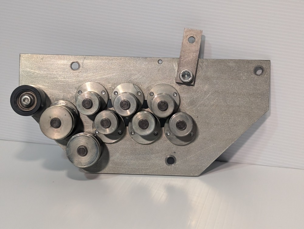 Endplate, 9-roller assembly, Streamfeeder SureFeed Bell Howell Pitney Bowes Bowe