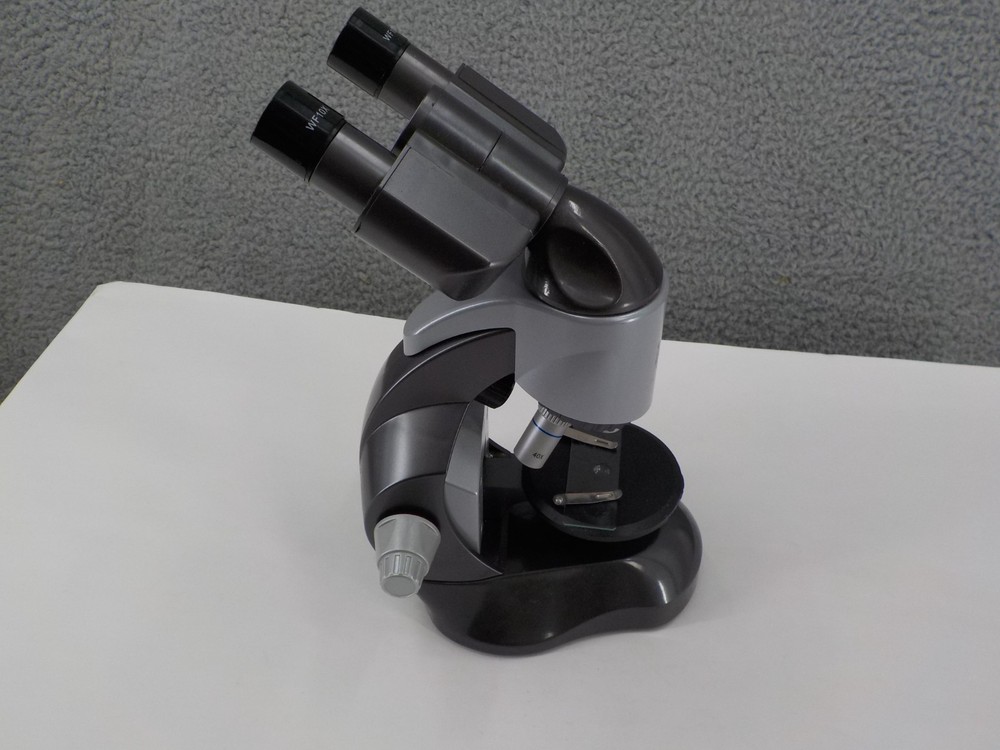 USED EDU SCIENCE STUDENT MICROSCOPE WITH CARRYING CASE SPECIMAN VIALS MSNG PCS