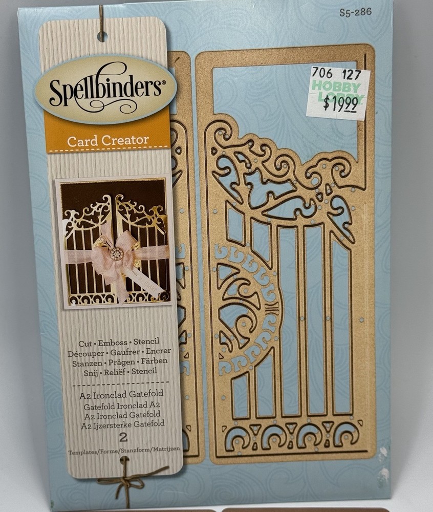 Spellbinders Card Creator A2 Ironelad Gatefold Die Cutting Emboss