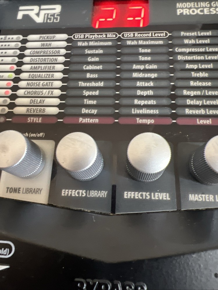 Digitech RP155V Guitar Multi Effects Processor Working Used No Adapter