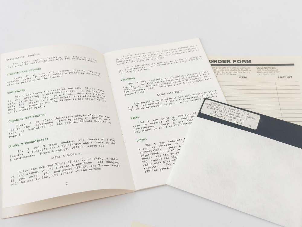 U-Draw II - MUSE Software (The MUSE Co.) - 1979 / Apple II