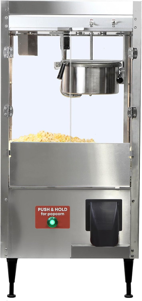 Auto Serve 8oz Popcorn Machine with Easy Front Access for Quick Serving