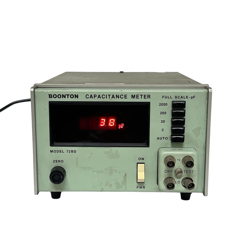Boonton Electronics ~ Capacitance Meter ~ Model 72BD ~ Power On / UNTESTED