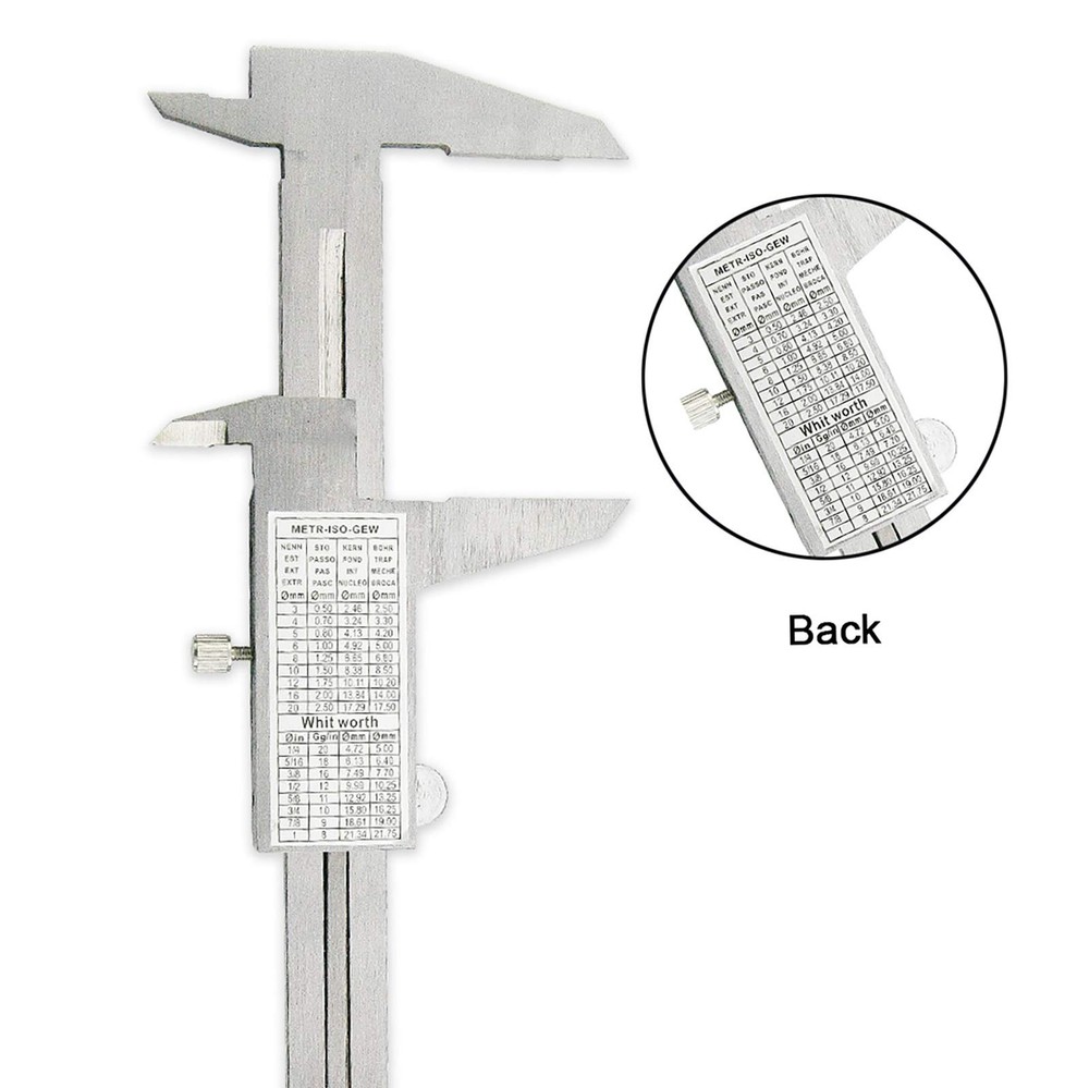 NORTOOLS Professional Vernier Caliper Measuring Tool Stainless onesize, set 4