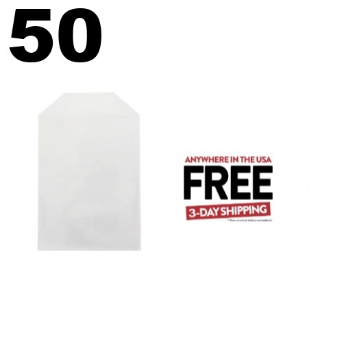 50 CPP Clear Plastic Sleeve with Flap (Fits 14mm DVD Case Artwork) **1-3 DAYS