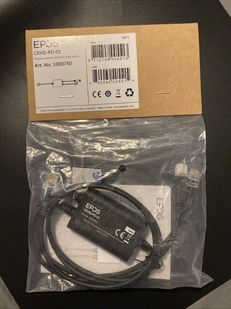 EPOS CEHS-PO 01 Polycom Adapter Cable for Electronic Hook Switch