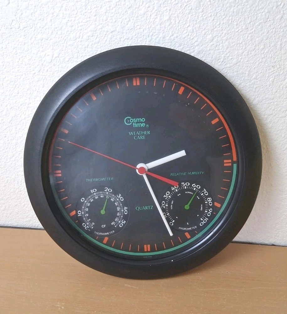 Cosmo Time Wall Clock Weather Station Works!