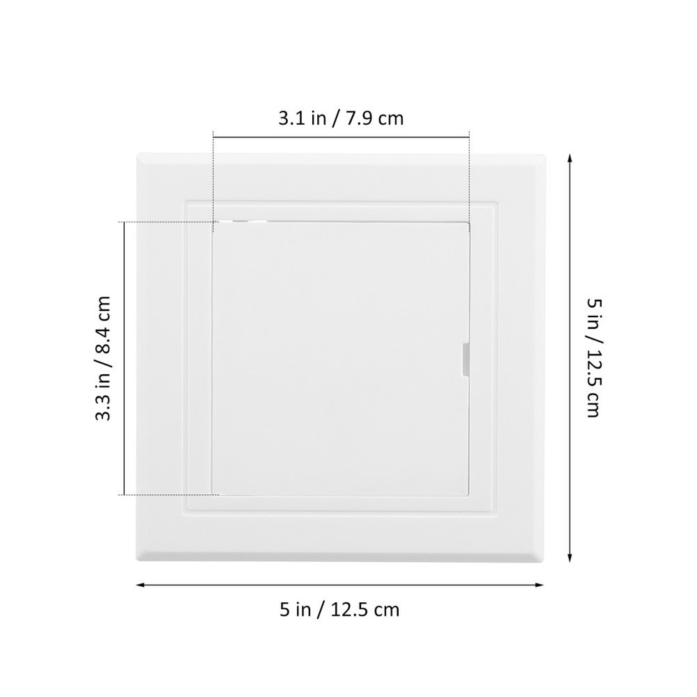 Bathroom Plumbing Access Panel Plastic Cover Plate for Drywall