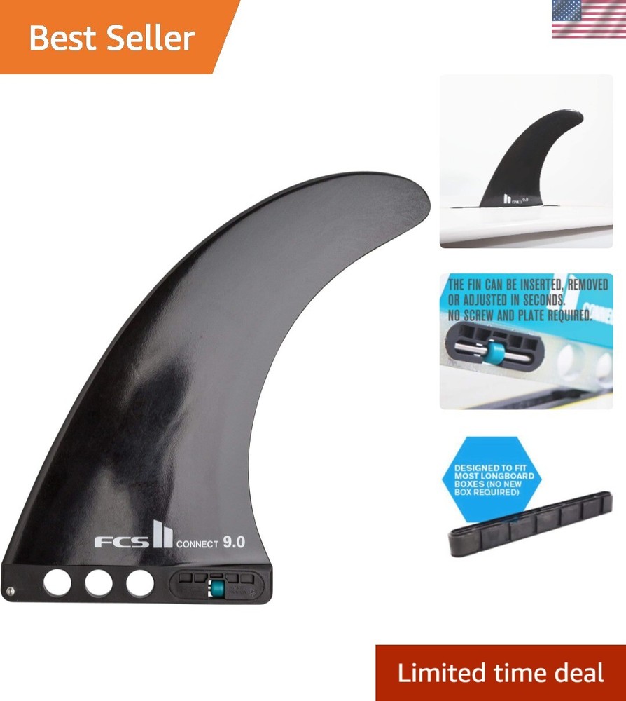 2024-10 II Connect GF Longboard Fin: Easy Tool-Free Installation & Control
