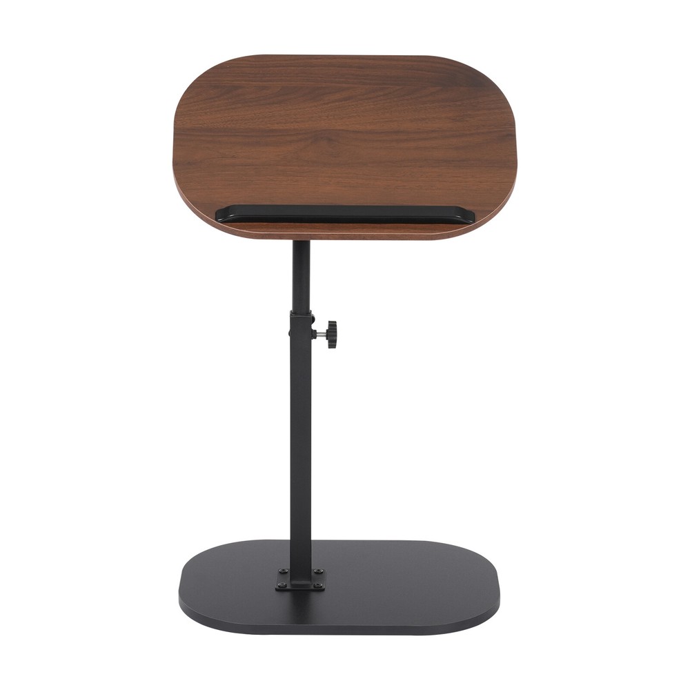 C-shaped Side Table Sofa Table for Living Room+Study Height Adjustable SideTable