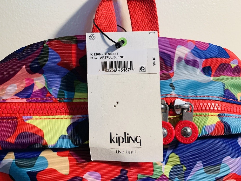 Kipling Bennett backpack artful blend NWT $99.00