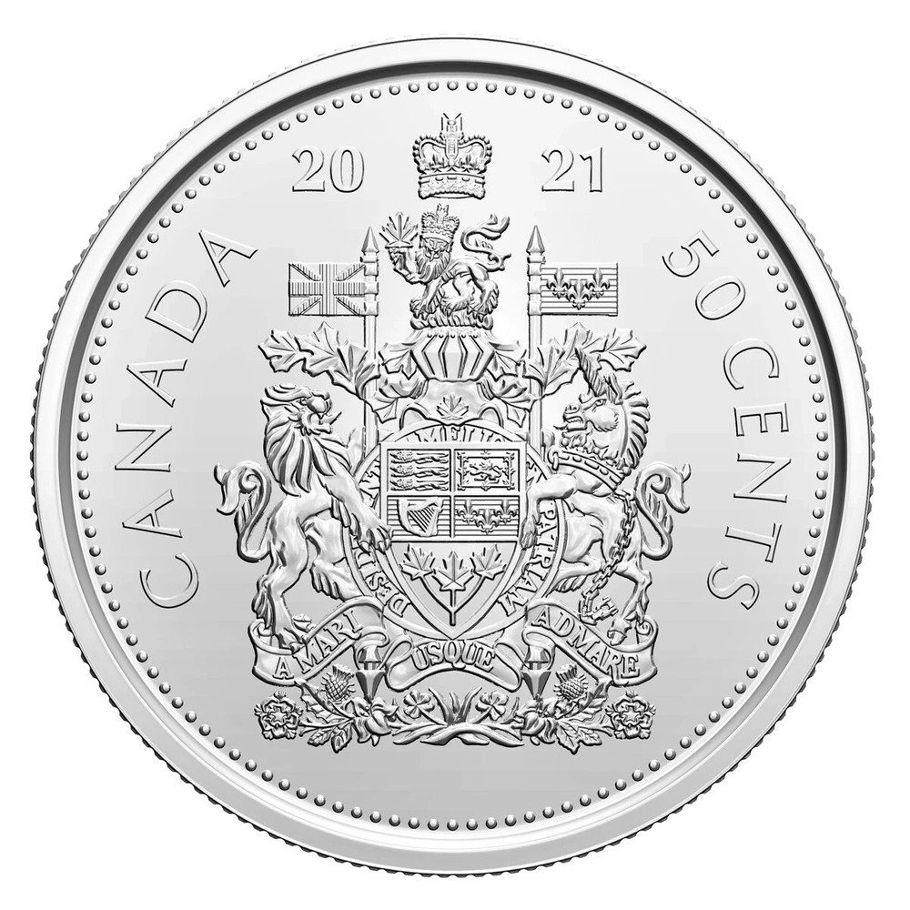 Canada 2021 Canadian 50 Cent Half Dollar Coin Uncirculated