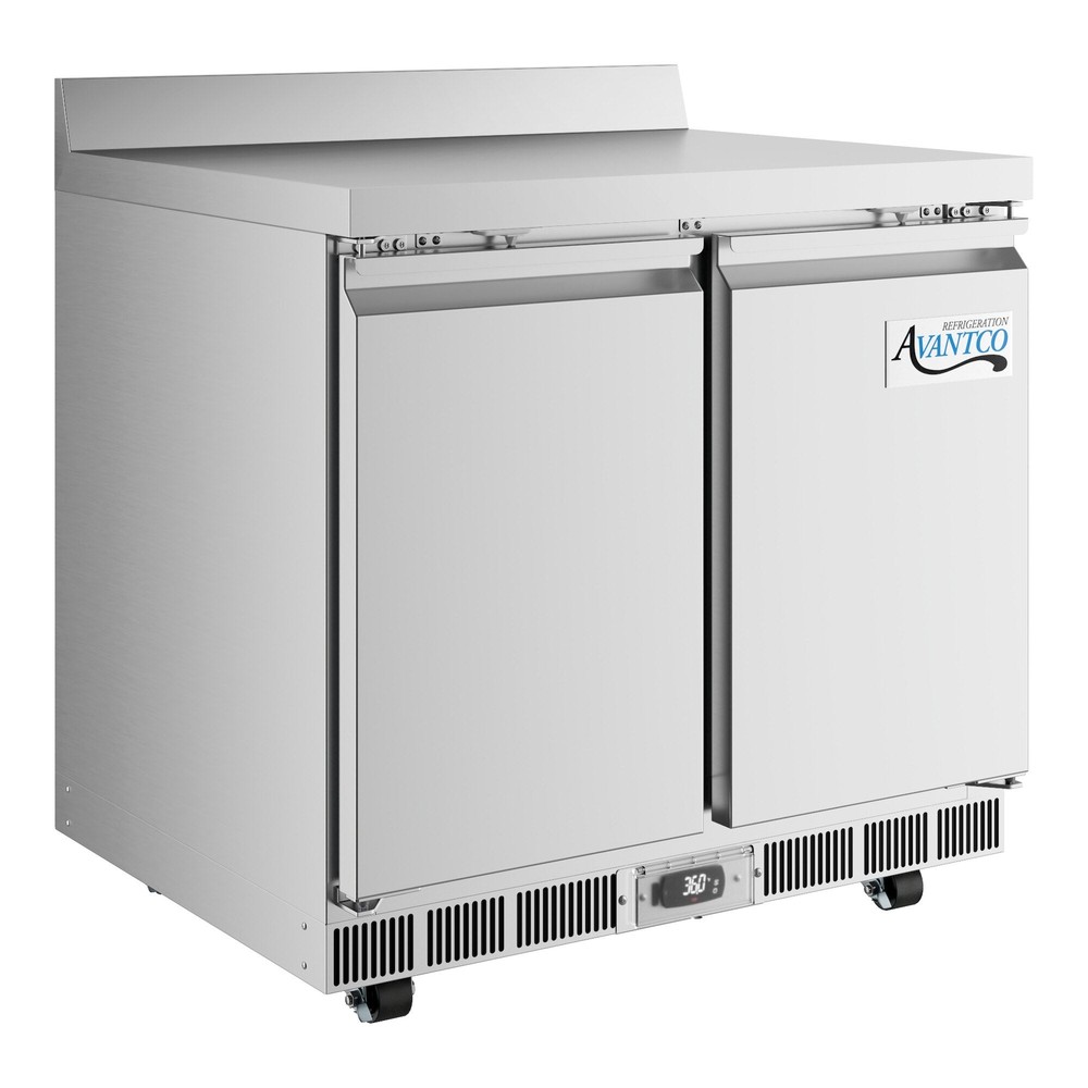 36" Front Breathing Worktop Refrigerator with 3 1/2" Backsplash