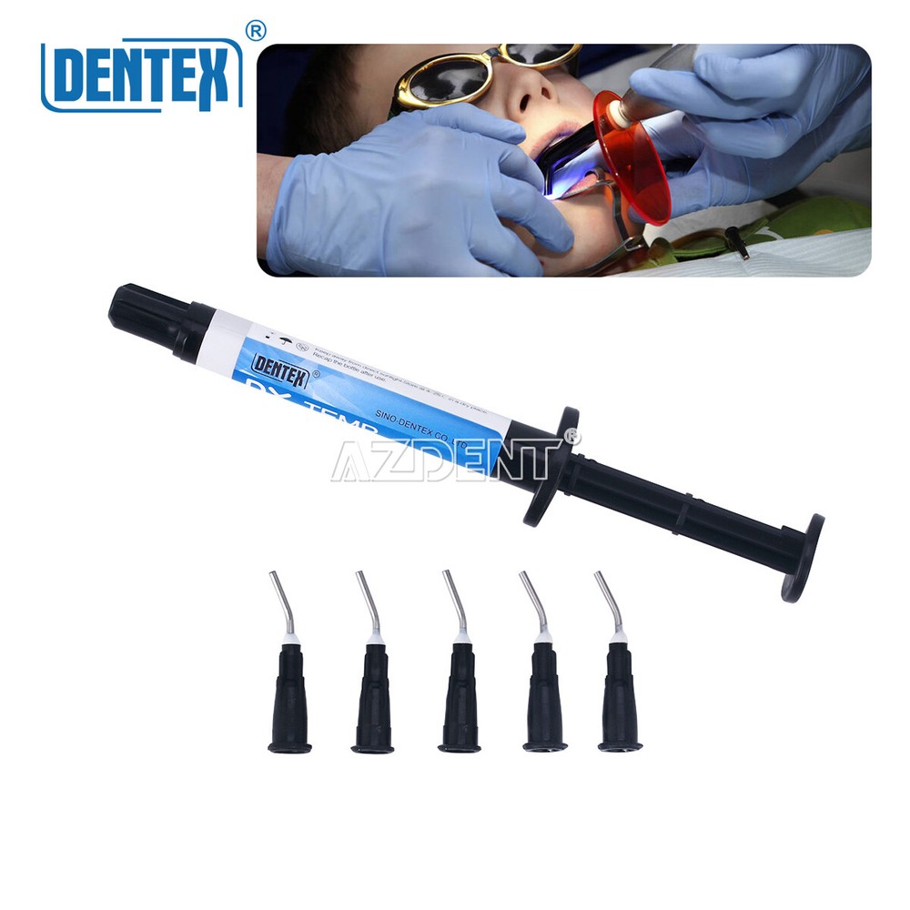 10x Dentex Dental Temp Flow Light Curing Temporary Filling Composite Material