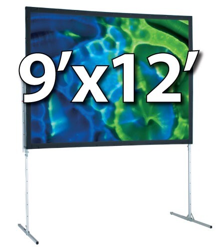 DRAPER 241076CD - UFS 9'x12' COMPLETE SCREEN SYSTEM - DUAL PROJECTION - T-LEGS