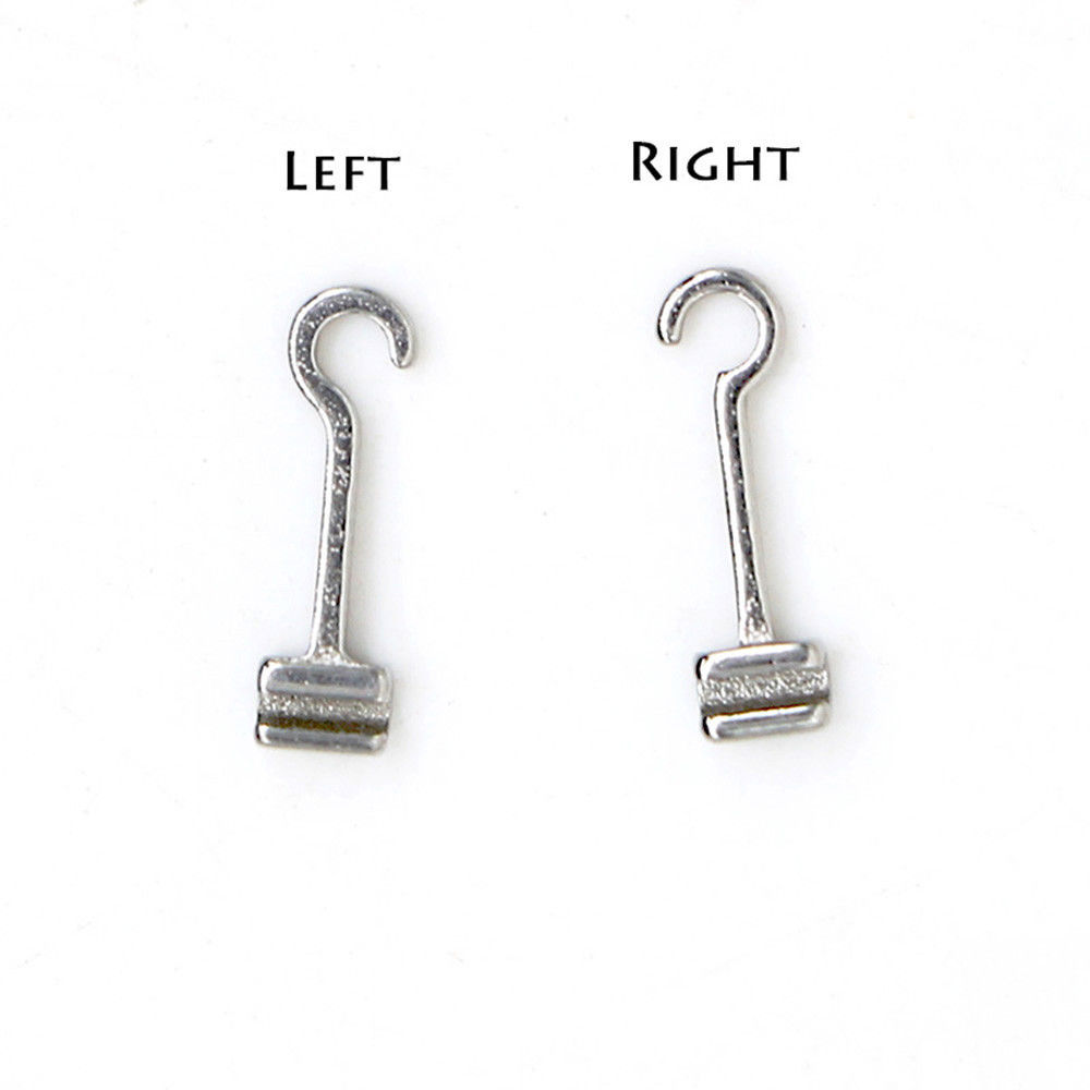Dental Orthodontic Crimpable Hook Long Curved LEFT&RIGHT 20 Pcs Question Hooks