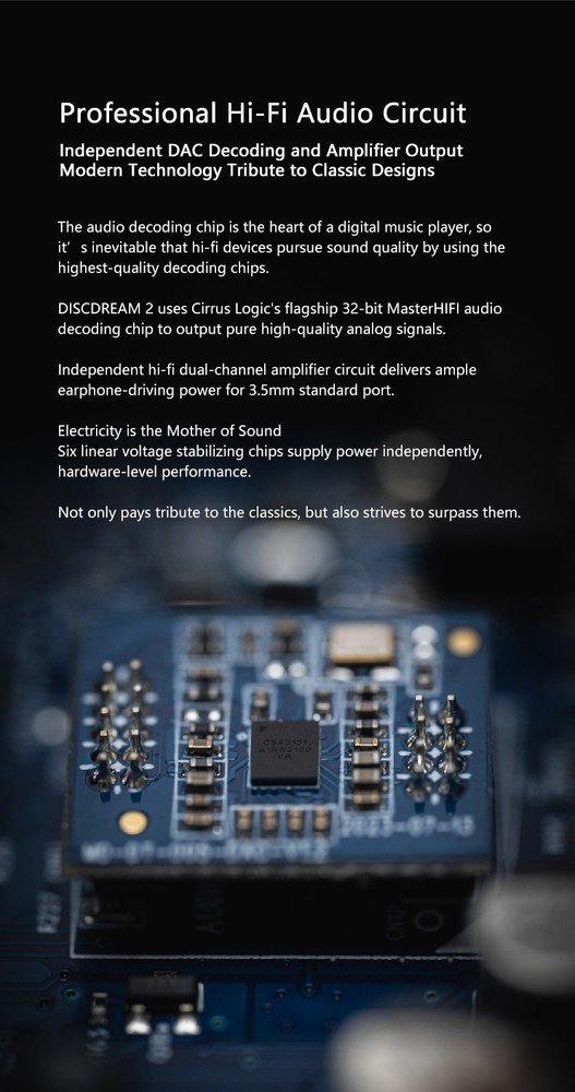 MOONDROP DISCDREAM 2 Portable CD Player USB Desktop Sound Card Function Optical