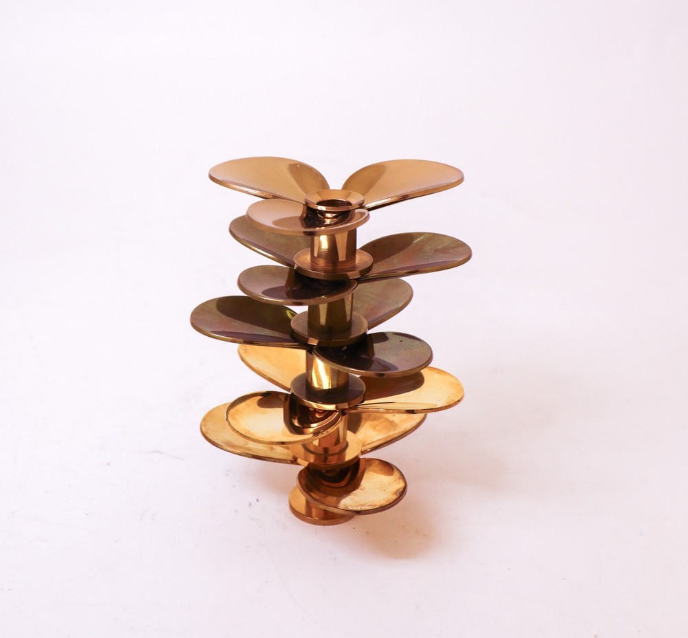 5 Brass Candlesticks - Pierre Forsell - Skultuna