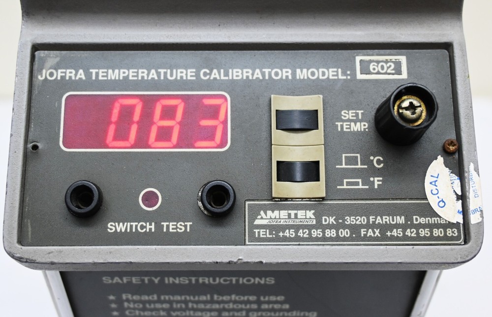 AMETEK JOFRA 602 Temperature Calibbbrator.