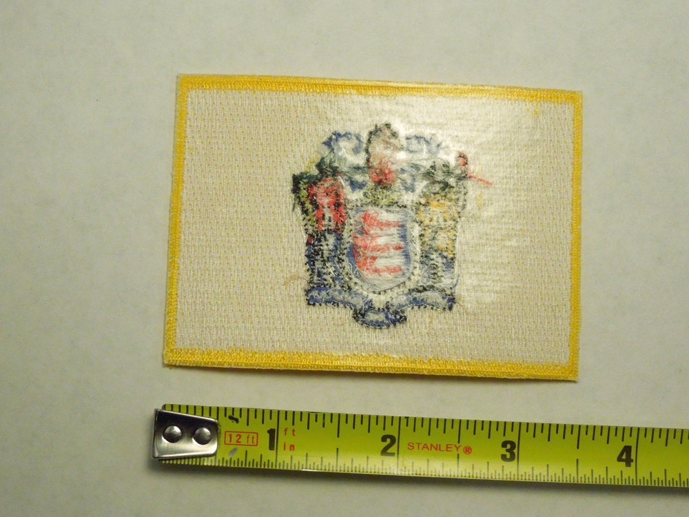 New Jersey State Flag Seal Embroidered Iron On Patch