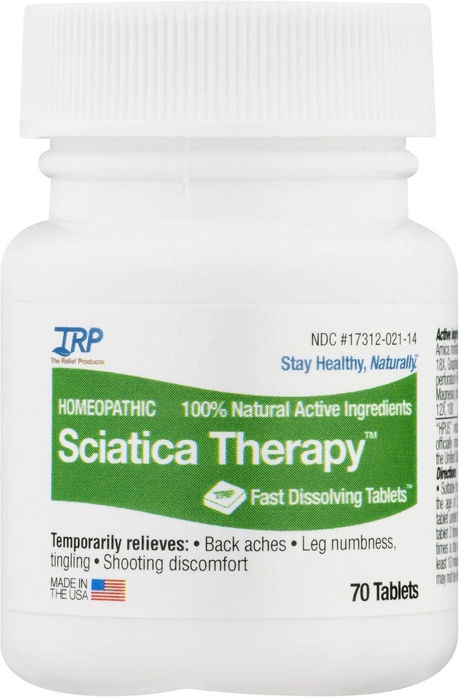 The Relief Products Sciatica Therapy Fast Dissolving Tablets - 100% Natural...