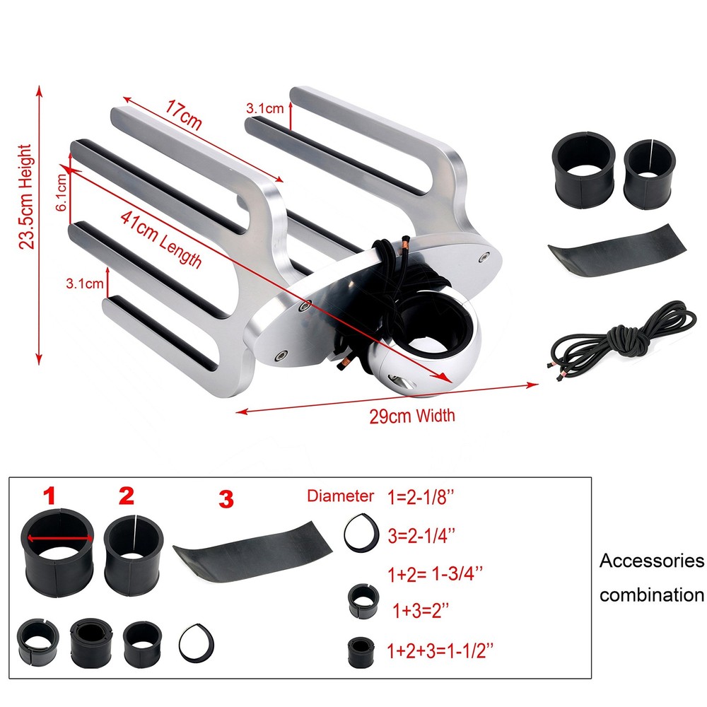 Oval Angle Mount Wakeboard Tower Rack Anodized Kneeboard Tower Rack Boat Hold...