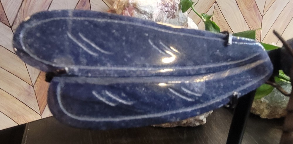 Sodalite Dragonfly Wings With Stand