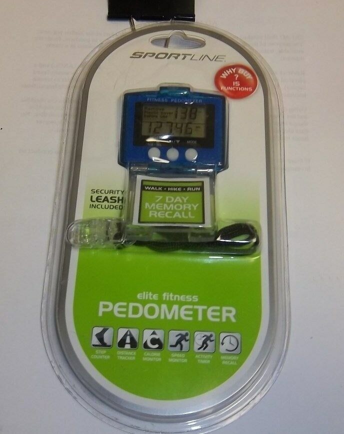 SportLine Pedometer, 15 Function, Total Fitness, 7 Day Memory