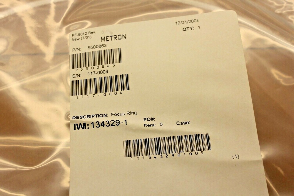 AMAT Applied Materials AMAT Applied Materials 5500863 Focus Ring