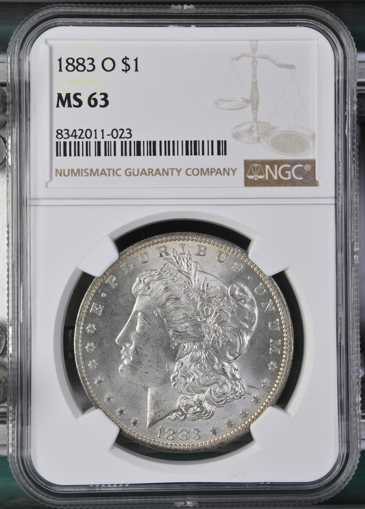 1883 O Morgan Silver Dollar NGC MS-63