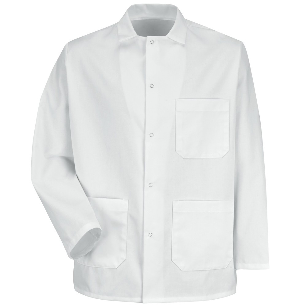 Red Kap Gripper-Front Short Butcher Coat