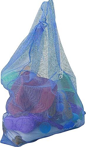 Multi Purpose Jumbo 40" x 30" Mesh Drawstring Laundry Bag Holds Wet or Dry