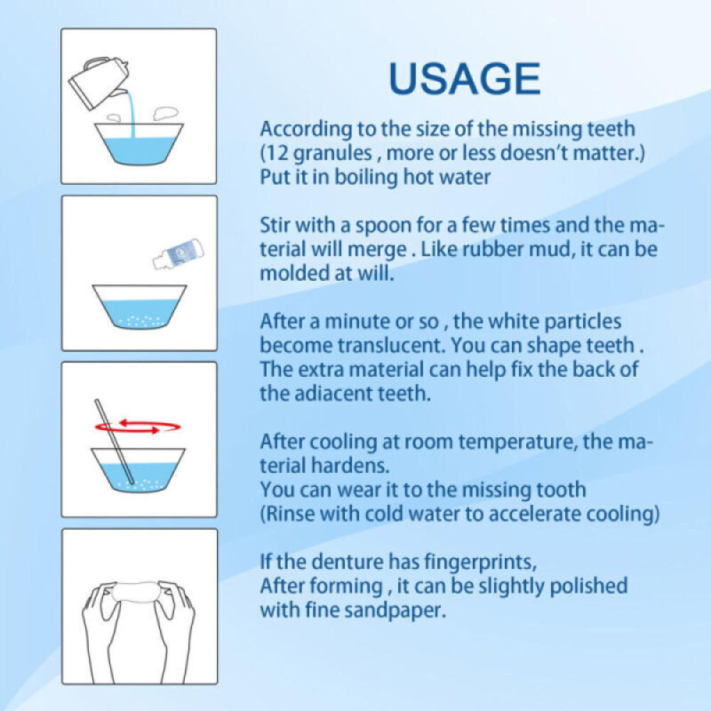 3X Tooth Repair Kit - Temporary Teeth Replacement Kit for Missing & Broken Teeth